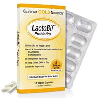 California Gold Nutrition LactoBif プロバイオティクス 50億 CFU 60カプセル